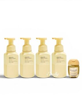 4X Bath & Body Works PISTACHIO MILK & HONEY Luxe Foam Hand Soap 8.75 fl oz Set